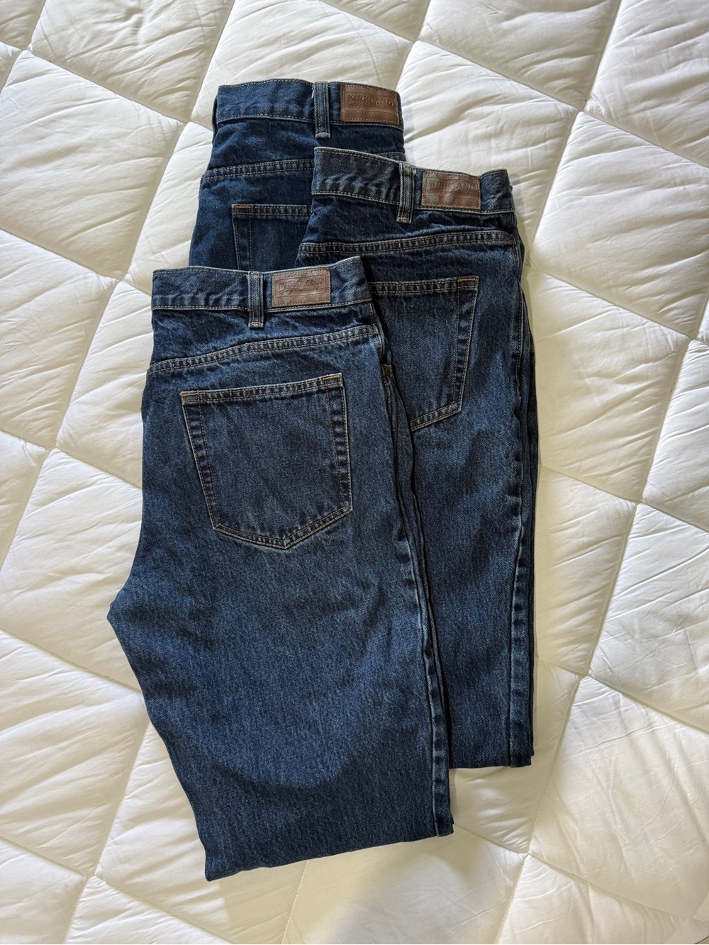 Men's Kirkland Dark Blue Denim Jeans 34x32